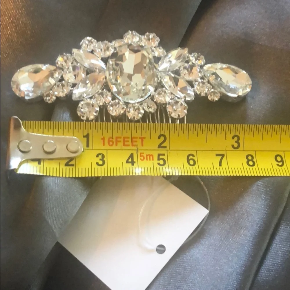 BRIDAL HAIR CLIP COMB | GORGEOUS RHINESTONE BRIDAL HAIR CLIP - Wedding PROM